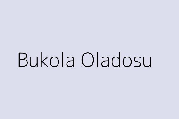 Bukola Oladosu